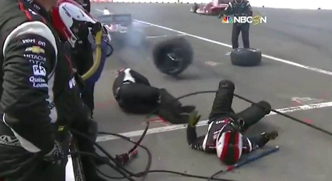 Авария на гонке Формула-1